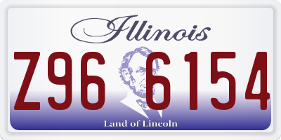 IL license plate Z966154