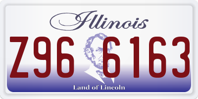 IL license plate Z966163