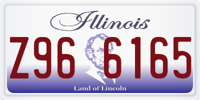 IL license plate Z966165