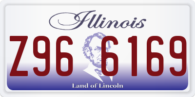 IL license plate Z966169