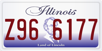 IL license plate Z966177