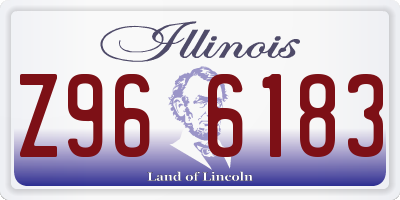 IL license plate Z966183