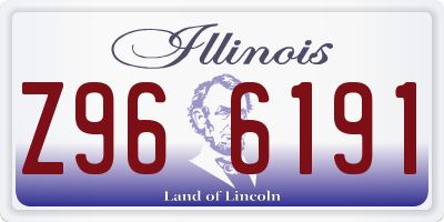 IL license plate Z966191