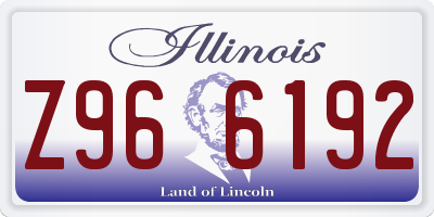 IL license plate Z966192