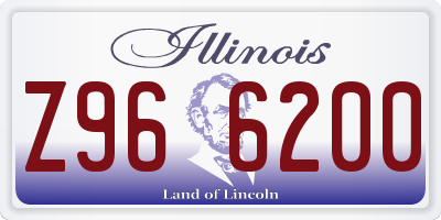 IL license plate Z966200