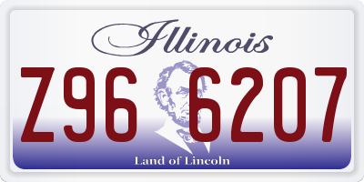 IL license plate Z966207