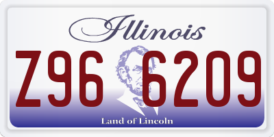 IL license plate Z966209
