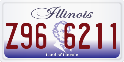 IL license plate Z966211