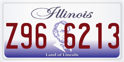 IL license plate Z966213