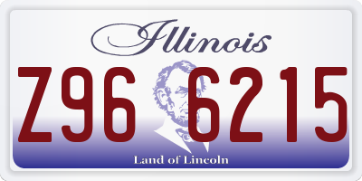 IL license plate Z966215