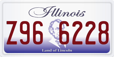 IL license plate Z966228