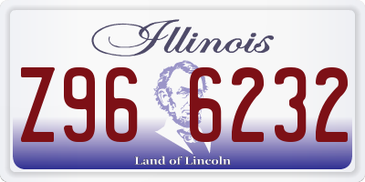 IL license plate Z966232