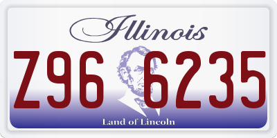 IL license plate Z966235