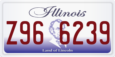 IL license plate Z966239