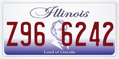 IL license plate Z966242