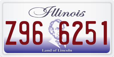 IL license plate Z966251