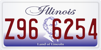 IL license plate Z966254