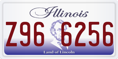 IL license plate Z966256