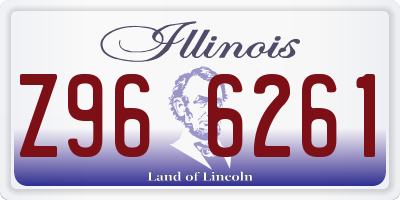 IL license plate Z966261