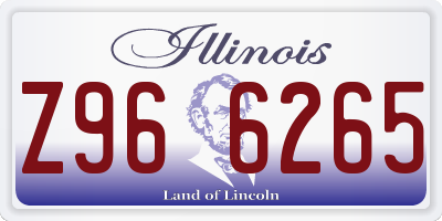 IL license plate Z966265