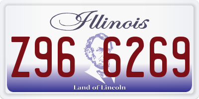IL license plate Z966269