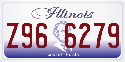 IL license plate Z966279