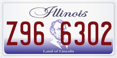 IL license plate Z966302