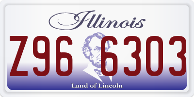 IL license plate Z966303