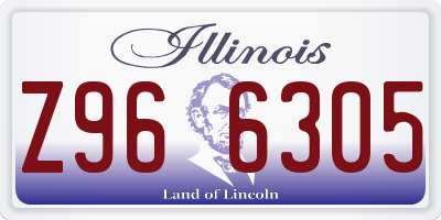 IL license plate Z966305