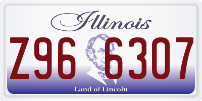 IL license plate Z966307