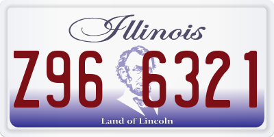 IL license plate Z966321
