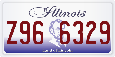IL license plate Z966329