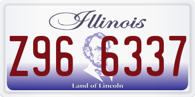 IL license plate Z966337