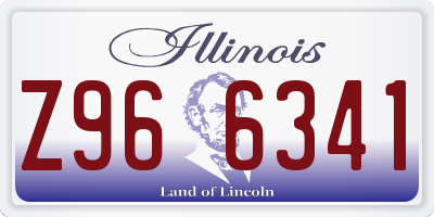 IL license plate Z966341