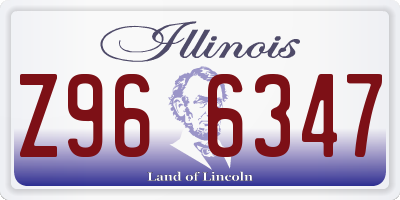 IL license plate Z966347