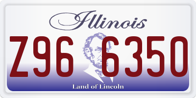 IL license plate Z966350