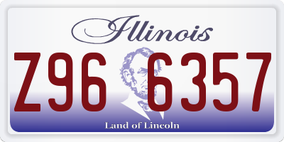 IL license plate Z966357