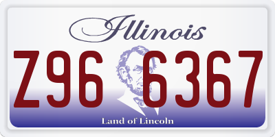 IL license plate Z966367