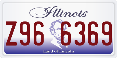 IL license plate Z966369