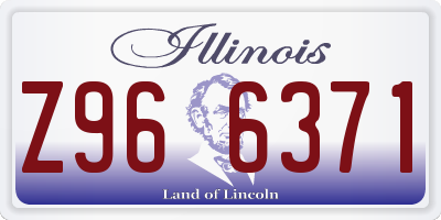 IL license plate Z966371