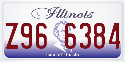 IL license plate Z966384