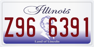 IL license plate Z966391