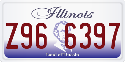 IL license plate Z966397