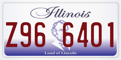 IL license plate Z966401