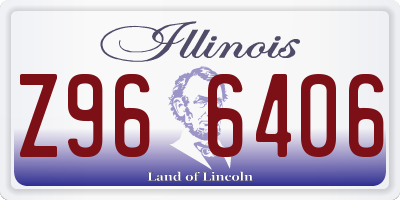 IL license plate Z966406