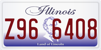 IL license plate Z966408