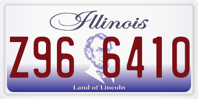 IL license plate Z966410
