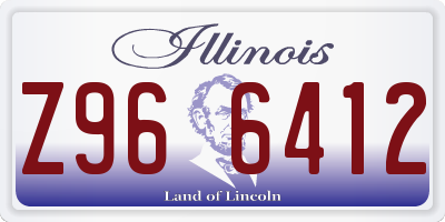 IL license plate Z966412