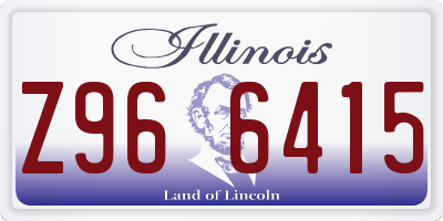 IL license plate Z966415