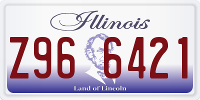 IL license plate Z966421